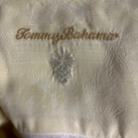 Tommy Bahama Silk Short Sleeve Hawaiian Yellow Button Down Shirt Size XL - Picture 2 of 7